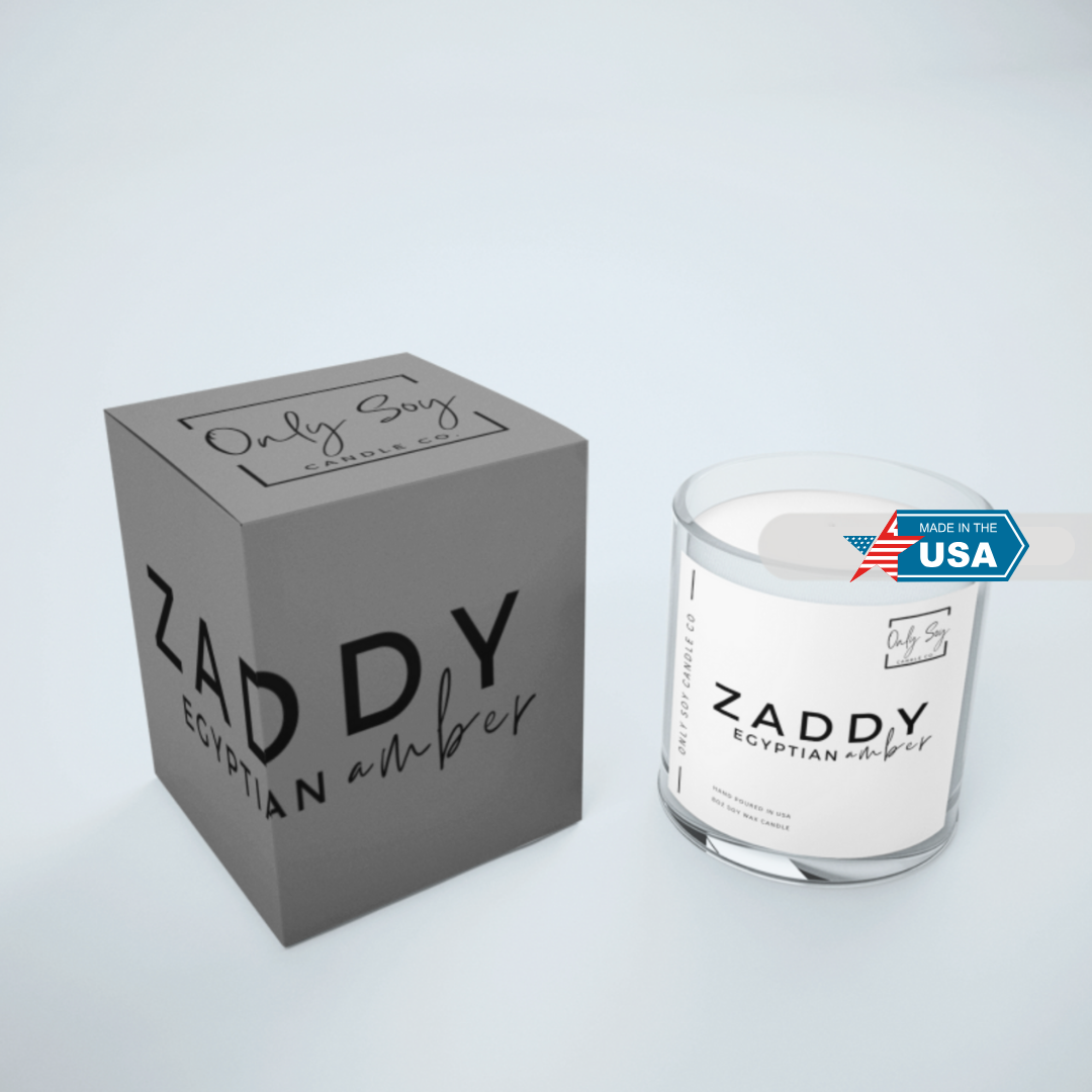 ZADDY | 8oz 100% Soy Wax Candle | Egyptian Amber